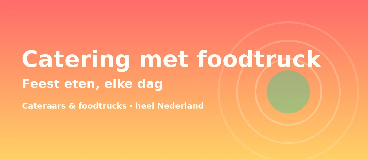 Catering met foodtruck — catering en foodtrucks